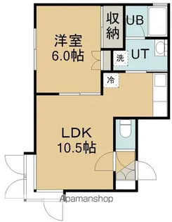 シティハウスハシバ【2階】の間取り